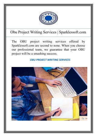 Obu Project Writing Services | Sparklessoft.com