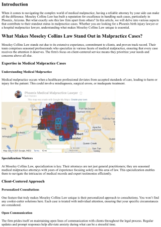 What Makes Moseley Collins Law Stand Out in Malpractice Cases?