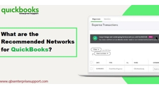 Recommended Networks for QuickBooks Desktop