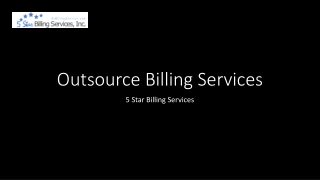 Get Skilled Outsource Billing Services & Solution