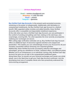 Buy Verified Cash App Accounts