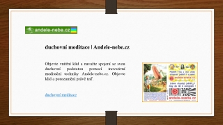 duchovní meditace | Andele-nebe.cz