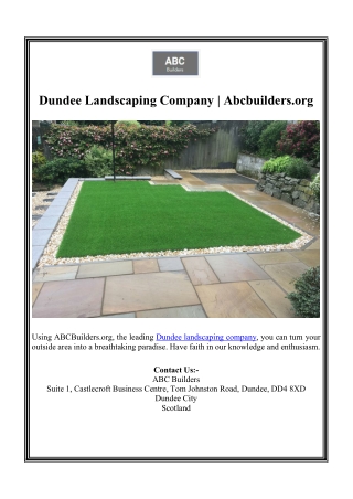 Dundee Landscaping Company | Abcbuilders.org