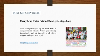Everything Chips Prison | Dont-get-chipped.org