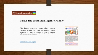 sfântul uriel arhanghel | Ingerii-cerului.ro