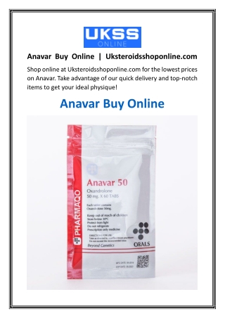Anavar Buy Online  Uksteroidsshoponline.com