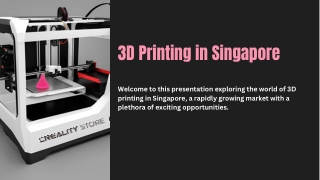Reliable 3D Printing in Singapore – High-Quality Prints & Services