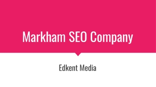 Markham SEO Company