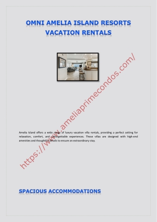 Omni Amelia Island Resorts Vacation Rentals