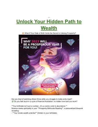Unlock Your Hidden Path to Wealth