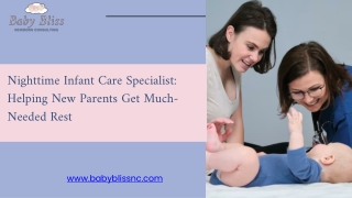 Nighttime Infant Care Specialist Helping New Parents Get Much-Needed Rest