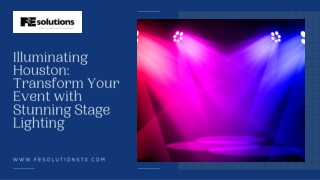 Illuminating Houston Transform Your Event with Stunning Stage Lighting