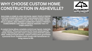 Expert Custom Home Construction in Asheville  Altamont Construction AVL