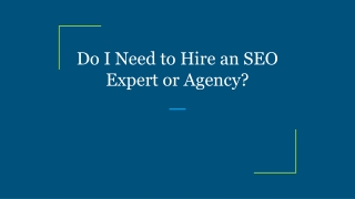 Do I Need to Hire an SEO Expert or Agency_