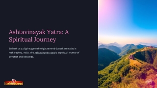 Ashtavinayak Yatra: A Spiritual Journey