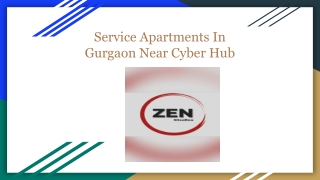 Serviced Apartments In Gurgaon Near Cyber Hub