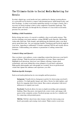 The Ultimate Guide to Social Media Marketing for H