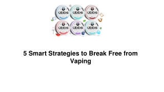 5 Smart Strategies to Break Free from Vaping