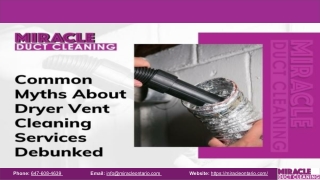 Common Myths About Dryer Vent Cleaning Services Debunked