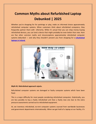 Common Myths about Refurbished Laptop Debunked | 2025
