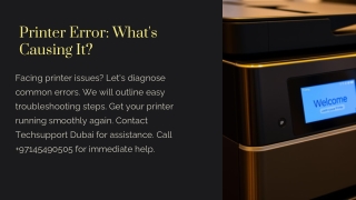 Printer is showing error message | 2025