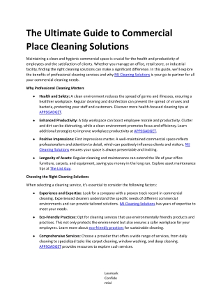 The Ultimate Guide to Commercial Place Cleaning Solutions.docx-1