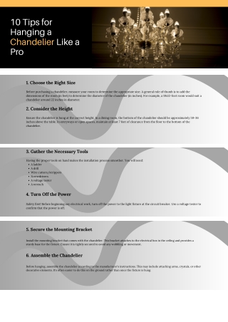 Chandelier Installation Guide: 10 Pro Tips