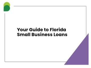 Your Guide to Florida Small Business Loans