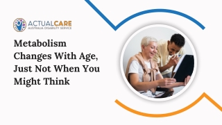 Metabolism Changes With Age, Just Not When You Might Think