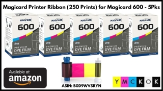 Magicard Printer Ribbon (250 Prints) for Magicard 600 - 5Pks