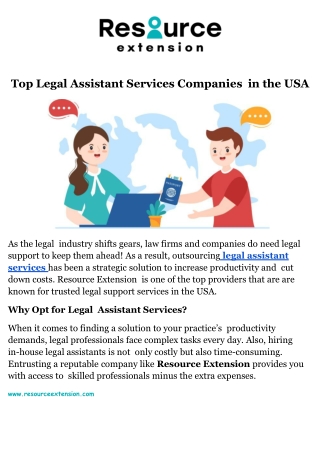 Top Legal Assistant Services Companies in the USA