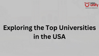 Top Universities in USA and Their Contribution to Innovation