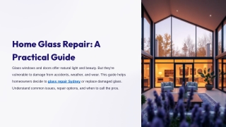 Home Glass Repair_ A Practical Guide