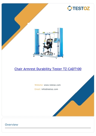 Chair Armrest Durability Tester TZ-CADT100