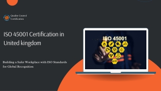 ISO 45001 Certification in United kingdom | Quality Control Certification