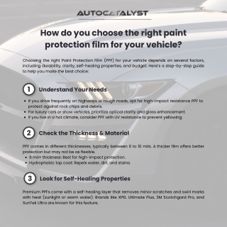 How do you choose the right paint protection film for your vehicle