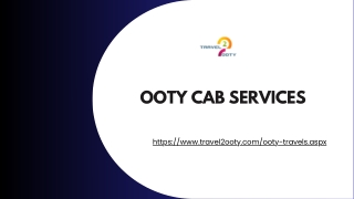 Book Ooty Cab Services | Car Rental Online