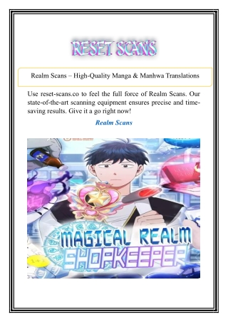 Realm Scans – High-Quality Manga & Manhwa Translations
