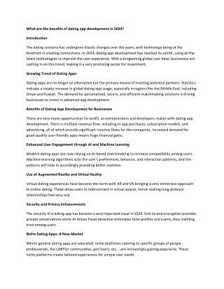whatarethebenefitsofdatingappdevelopmentin2024