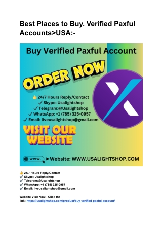 Best Places to Buy. Verified Paxful Accounts_USA_-