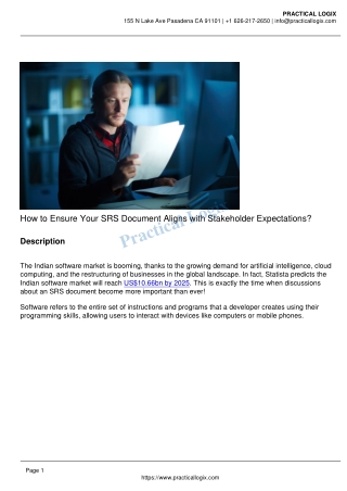 How to Ensure Your SRS Document Aligns with Stakeholder Expectations?