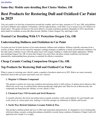 Cutting-Edge Scratch Removal & Ceramic Coating With Ceramic Sealant Oregon City,