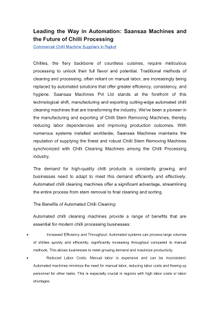 After-Sales Service and Support