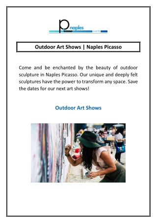 Outdoor Art Shows | Naples Picasso