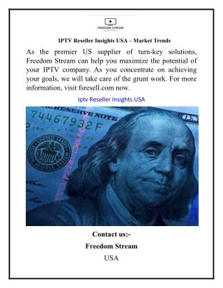 IPTV Reseller Insights USA – Market Trends