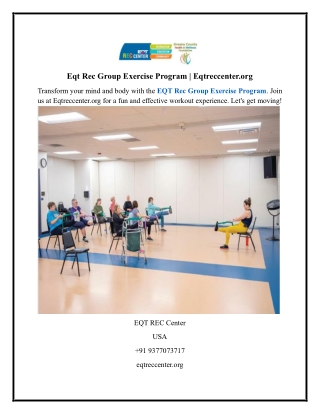 Eqt Rec Group Exercise Program Eqtreccenter.org