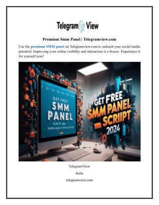Premium Smm Panel Telegramview