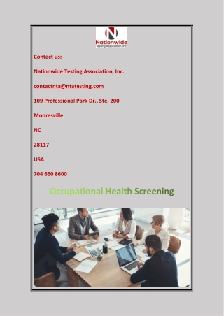 point of care test kits