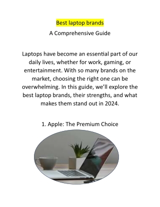 Best laptop brands