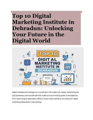 Digital Marketing Institute in Dehradun